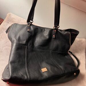 Kooba black leather bag